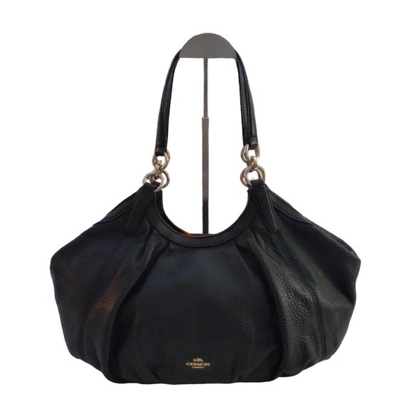 Coach Bags Coach Lily Black Purse Satchel Bag Womens Black Leather